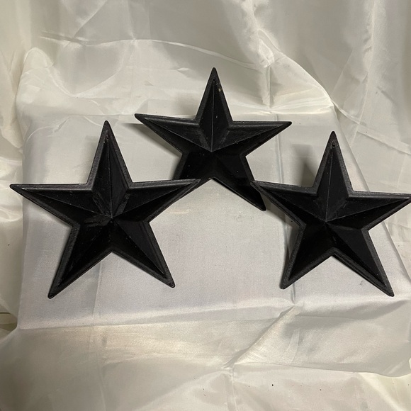 Set of Three Wooden 3D Stars - Deep Mahogany - Picture 2 of 6